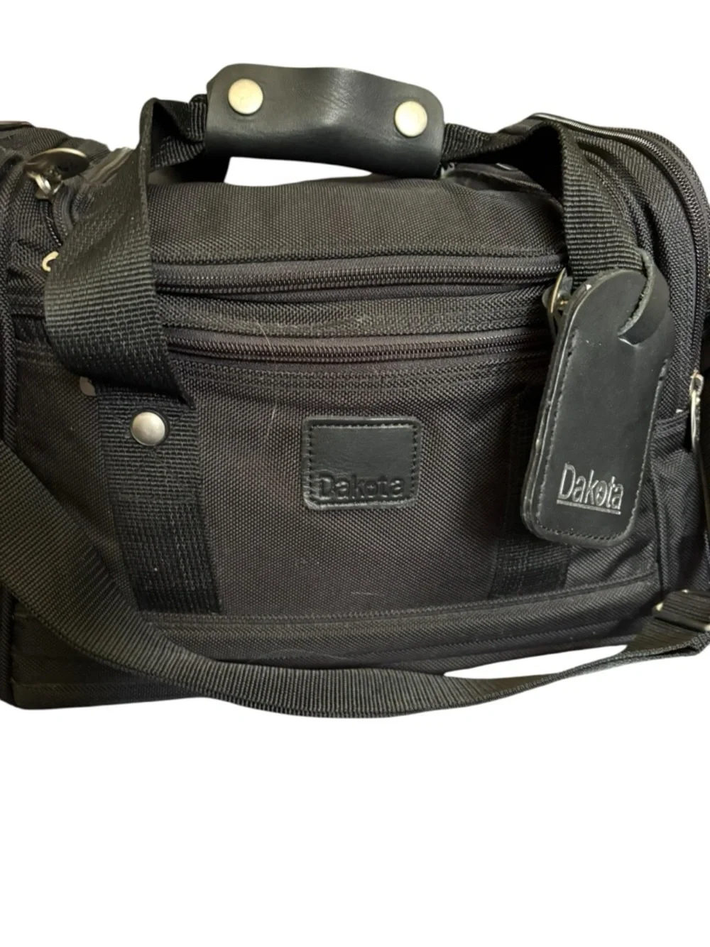 Dakota Black Ballistic Nylon Boarding Bag Multi-Pocket Duffel Trolley Sleeve